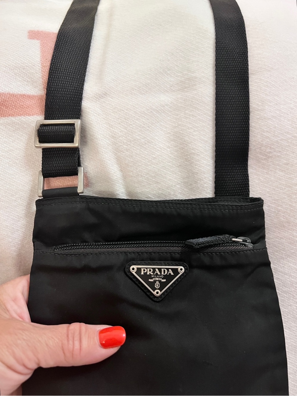 PRADA⭐️Authentic Black Nylon Belt/Crossbody Pouch with Silver hardware! - Picture 6 of 9